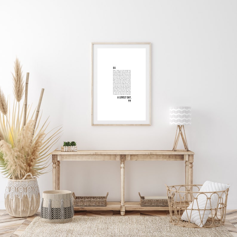 Lovely Day Bill Withers Poster Song Lyrics Print Etsy