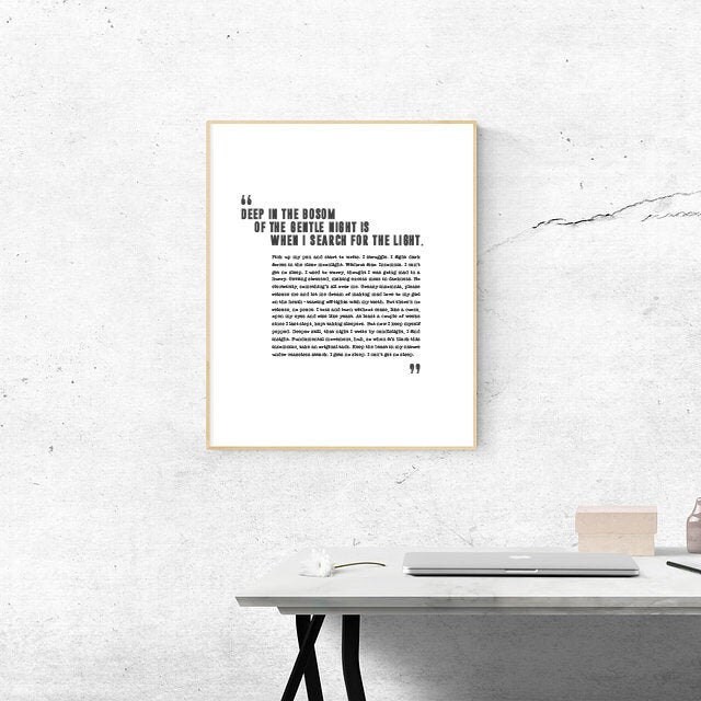 Insomnia Faithless Poster Song Lyrics Print Song Lyrics Etsy
