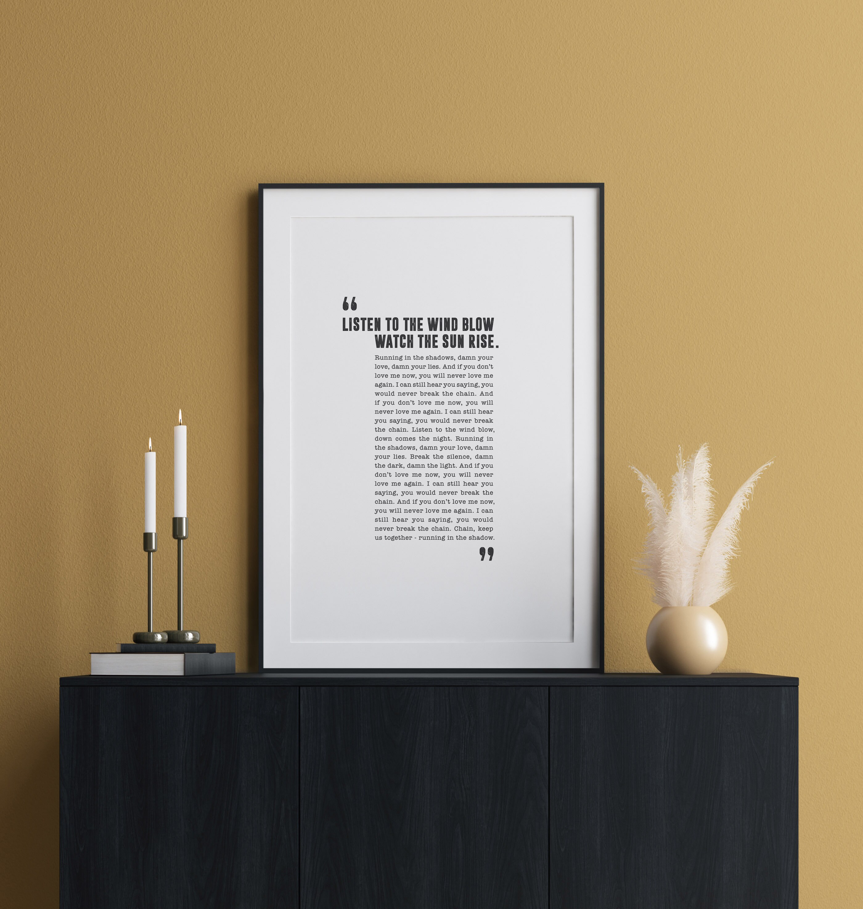 The Chain Fleetwood Mac Poster Song Lyrics Print Stevie Etsy