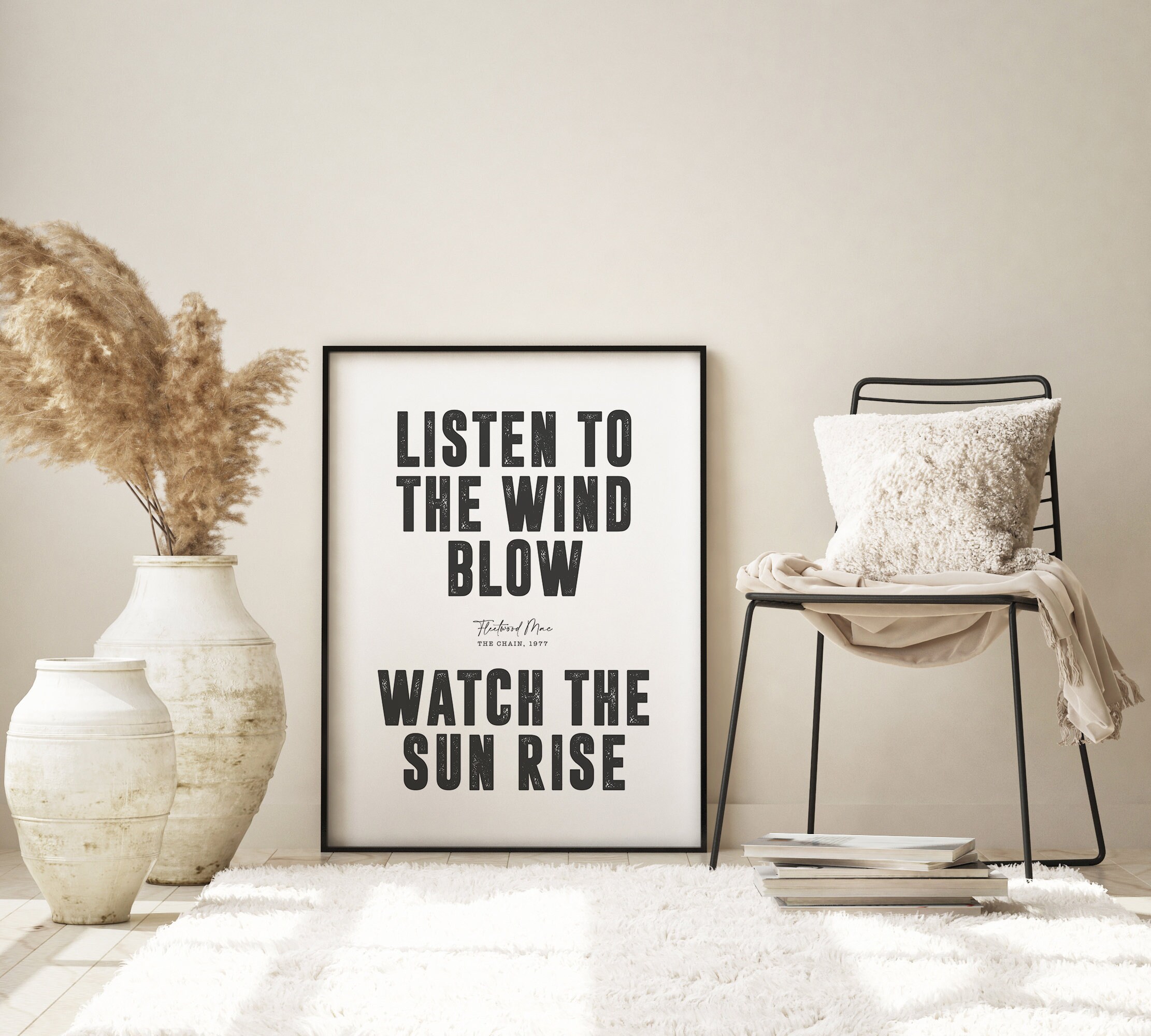 The Chain Fleetwood Mac Poster Song Lyrics Print Song Etsy UK