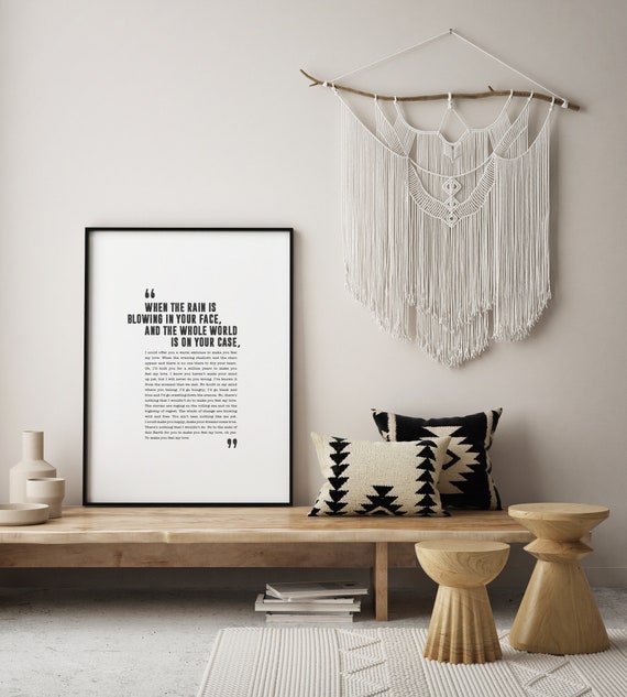 Adele 'make You Feel My Love' Song Lyrics Print 