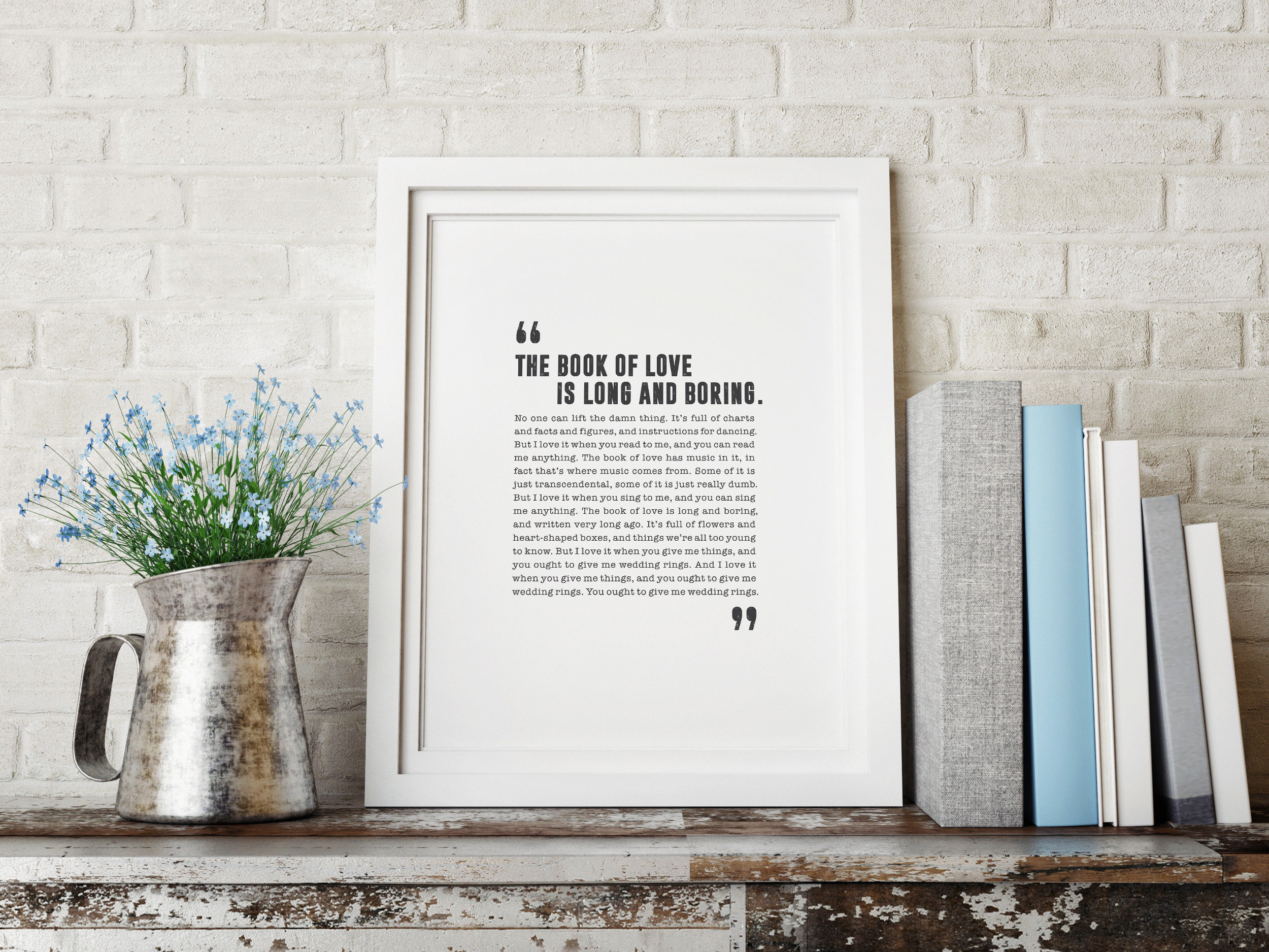 Peter Gabriel The Book Of Love Text Deutsch The Book of Love Peter Gabriel Poster Song Lyrics Print - Etsy UK