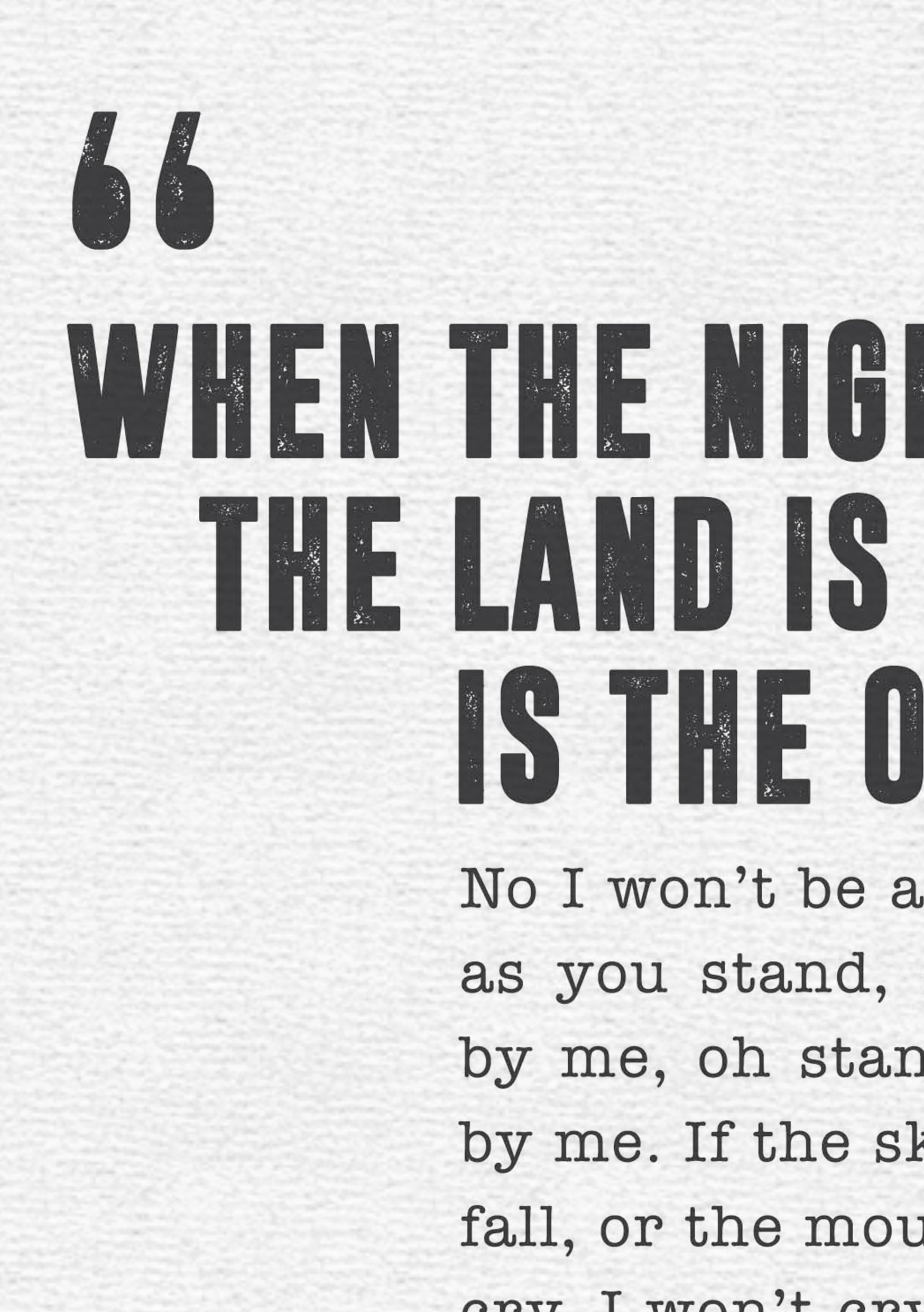 Ben E King Stand By Me Tekst