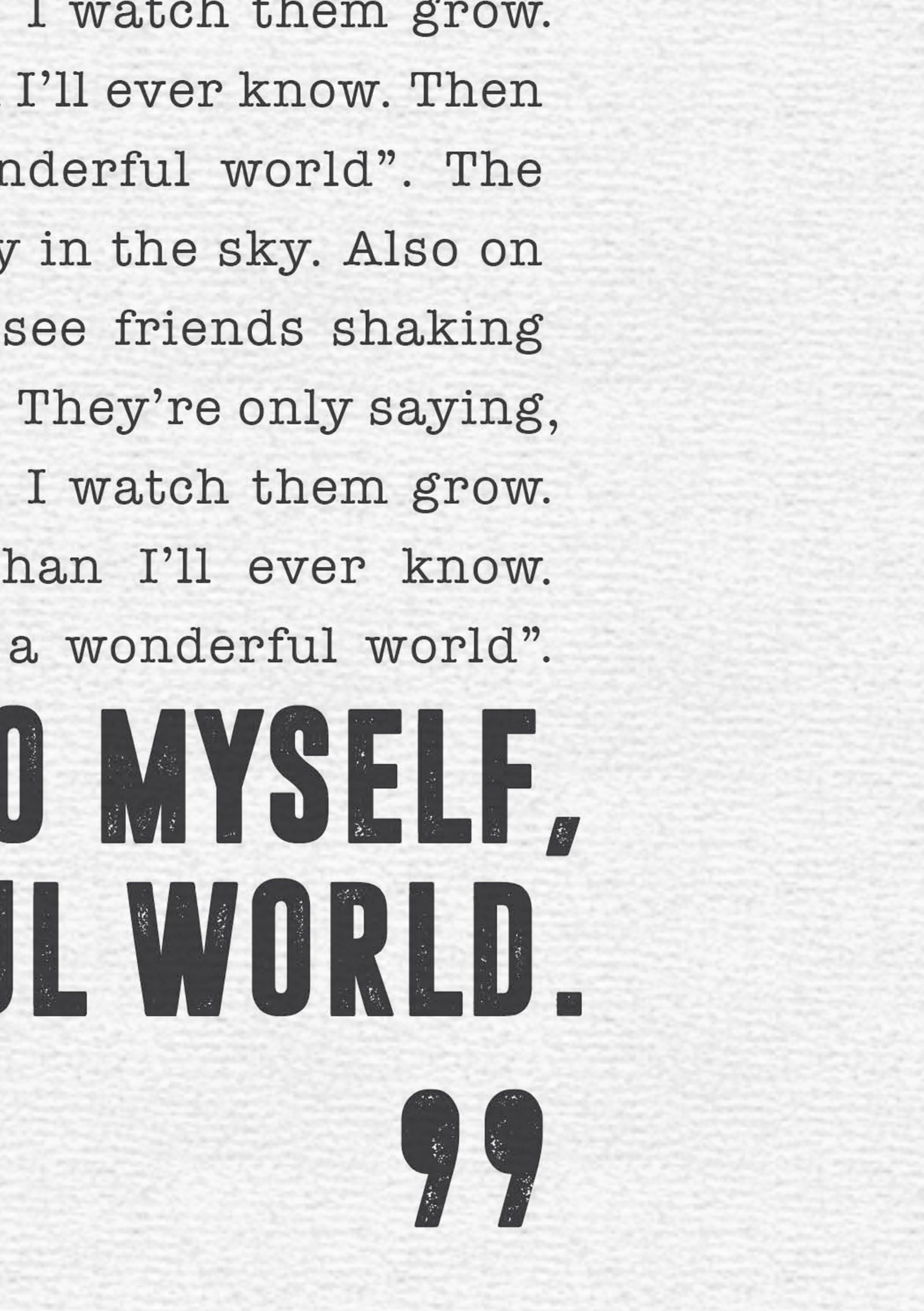 Louis Armstrong What A Wonderful World Tekst