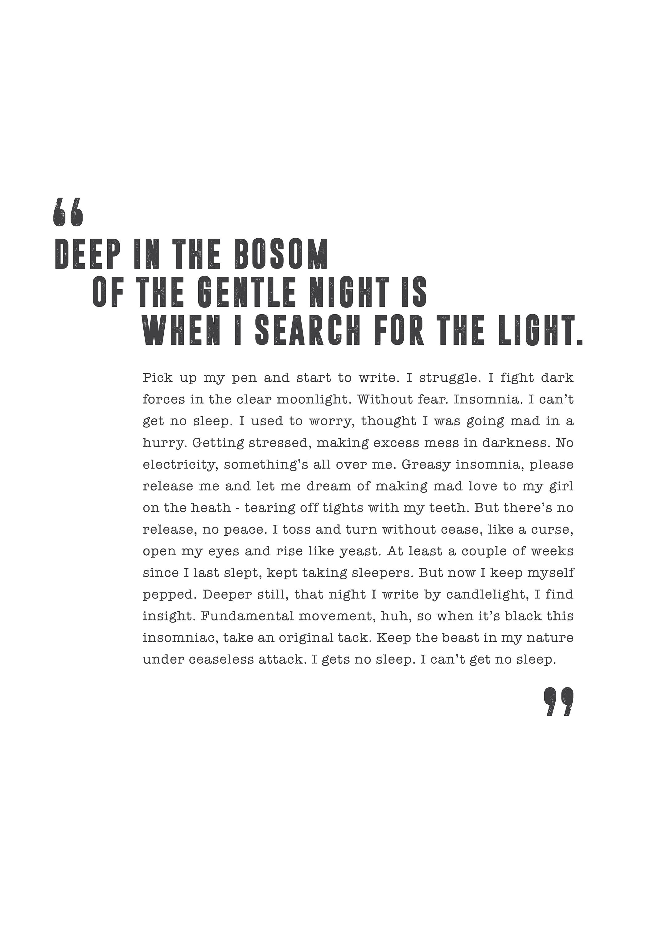 Insomnia Faithless Poster Song Lyrics Print Song Lyrics Etsy