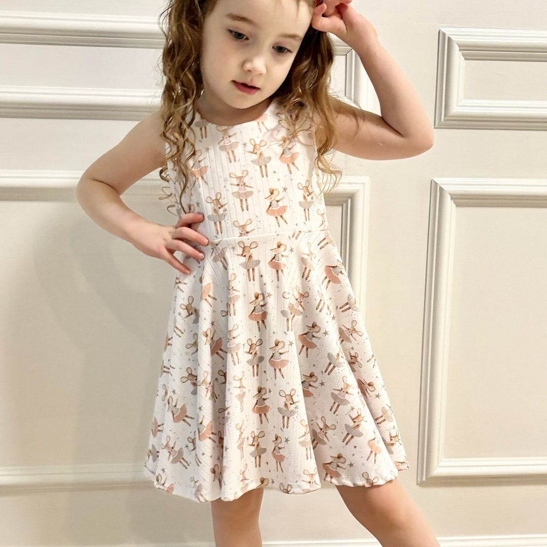 Girl's Sleeveless Twirl Dress