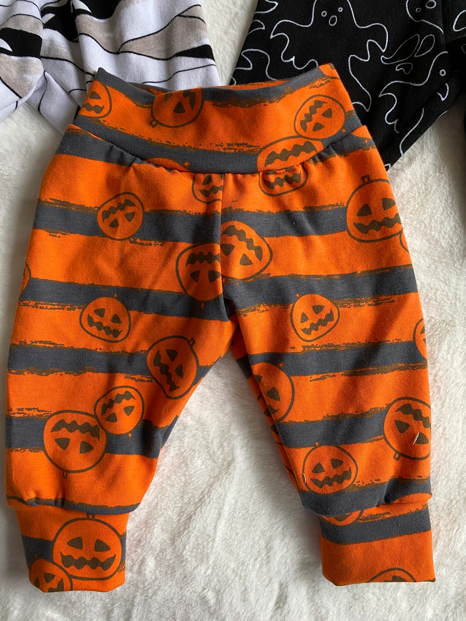 Halloween pants Halloween loungewear orange pumpkin pants Etsy