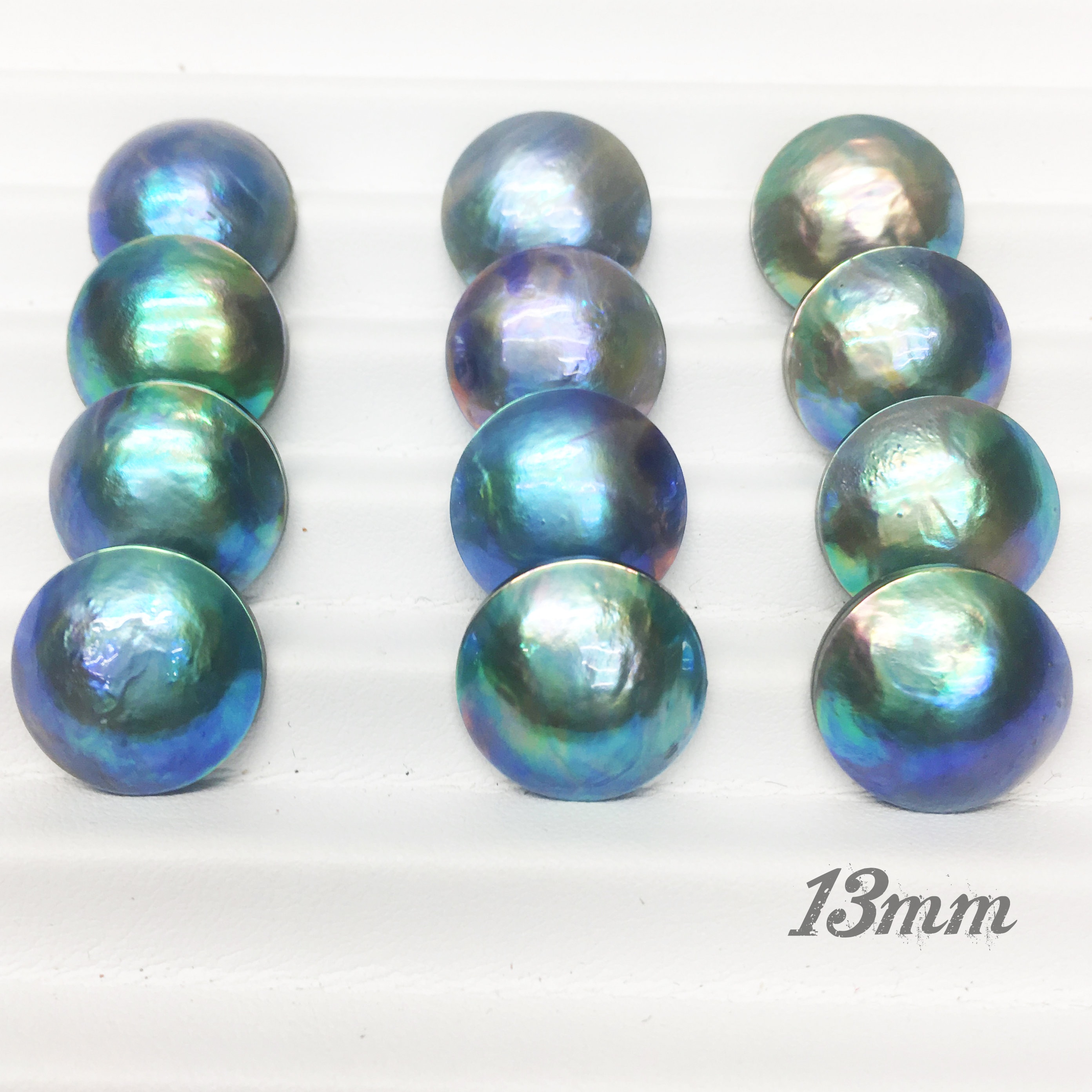New Zealand Blue Abalone Mabe Pearls Top Quality Loose 716mm Etsy