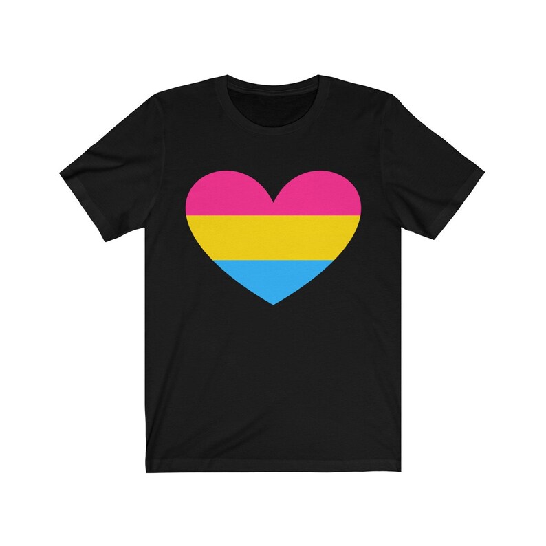 Pansexual Pan Pride Flag Heart Shirt Gift for LGBTQ Pride | Etsy