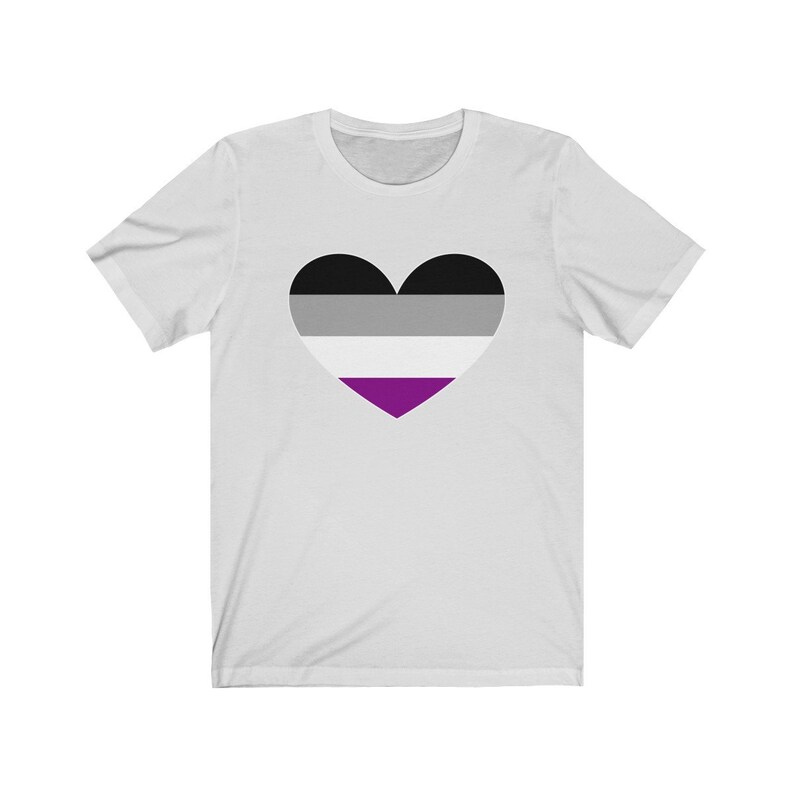 Ace Pride Heart Flag Shirt Support Asexual Equality Tshirt | Etsy
