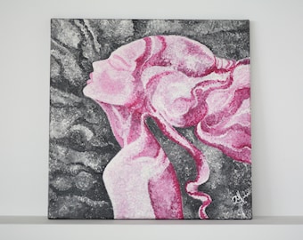 Original Modern Acrylic Wall Art – Figurative Canvas Painting