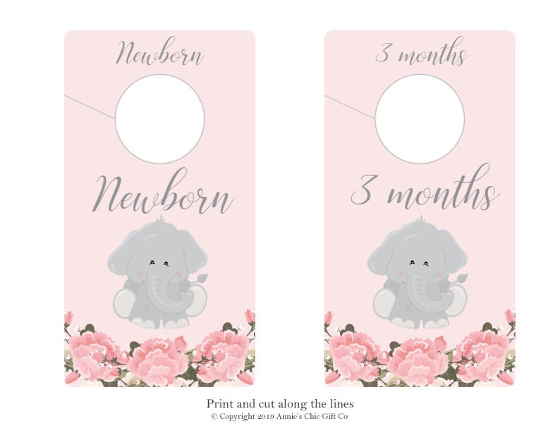 Elephant Closet Dividers Instant Flower Image 0
