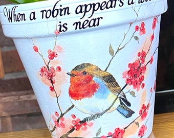 Un Rouge Gorge Apparait Lorsque Les Proches Sont Pres De Signe Etsy