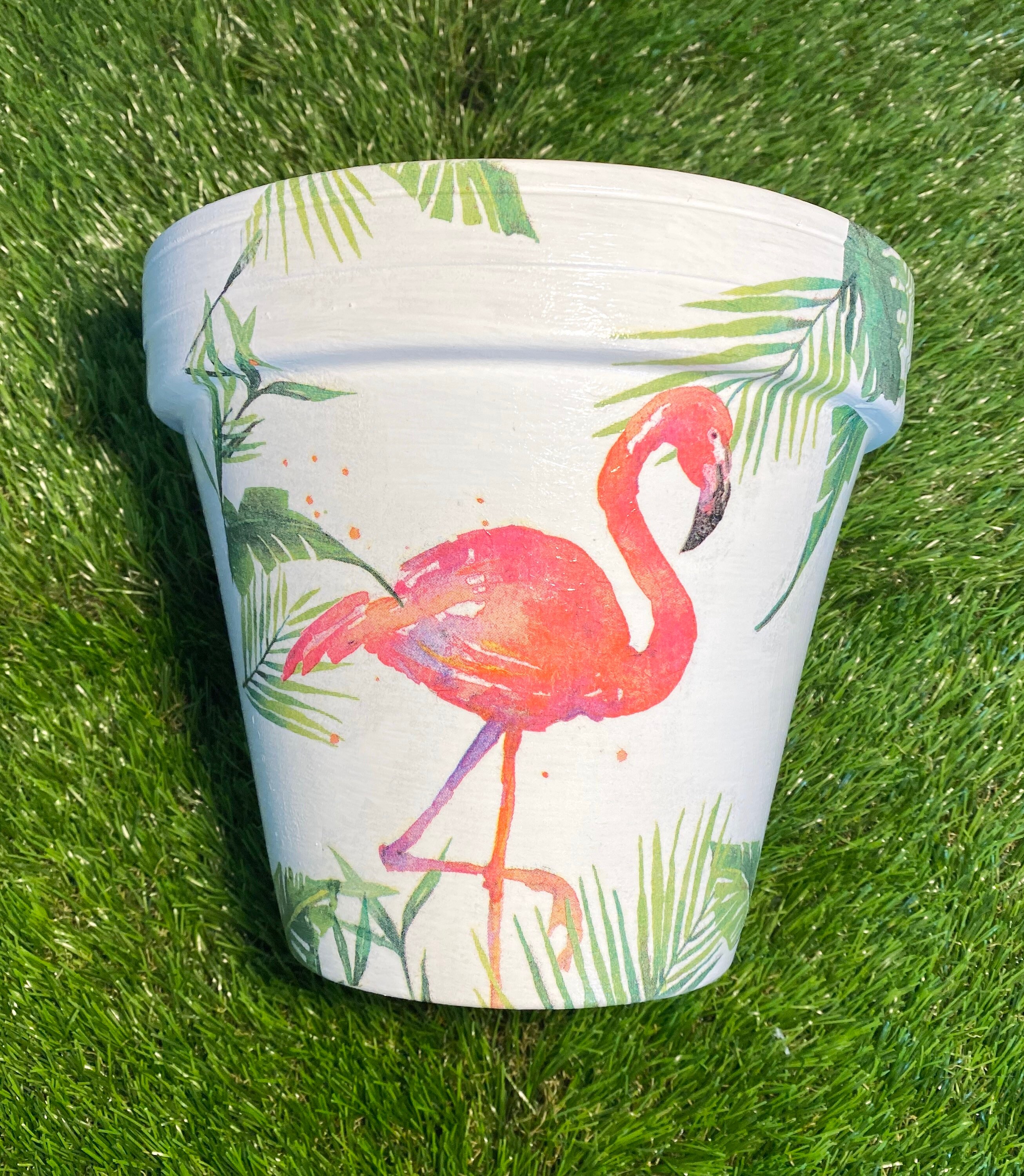 Maceta desacoplada de flamenco jardinera de jardín de aves | Etsy