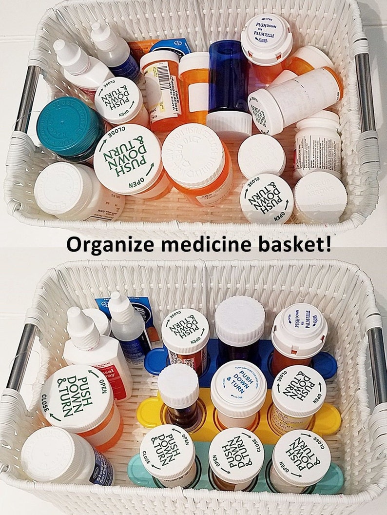 Pill Bottle Organizers / / Medicine Etsy