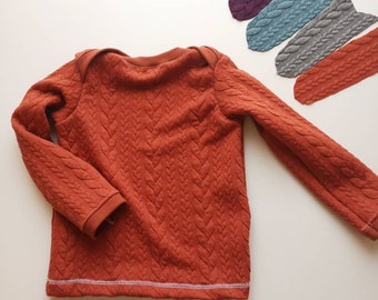 Sweater for children Braid pattern, winter sweater, color choice size choice