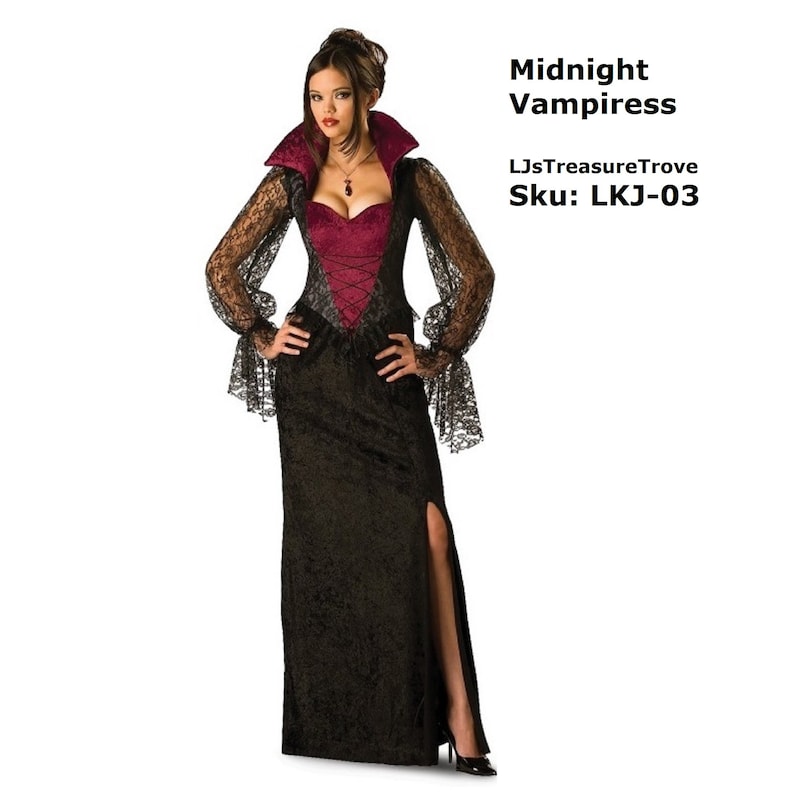 Midnight Vampiress by InCharacter M 8-10 Adult Costumes Men/'s Vampire Cape 44 Reversible Black /& Red FAST Free Shipping for Halloween!