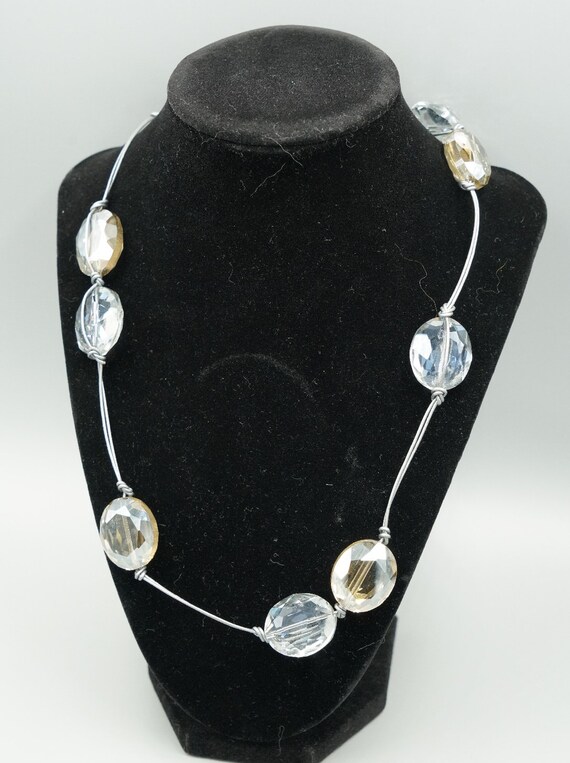 Crystal bead necklace Gem