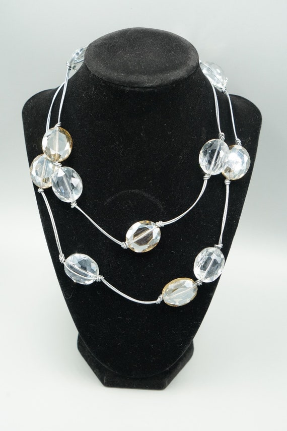 Crystal bead necklace