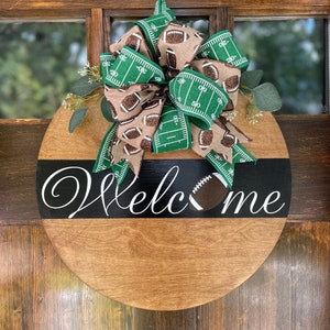 Door Hanger, Wreath, Football Decor, Home Decor, College Football, NFL, Door Sign, Porch Decorations, Autumn Decor, Fall Decor, Welcome Sign