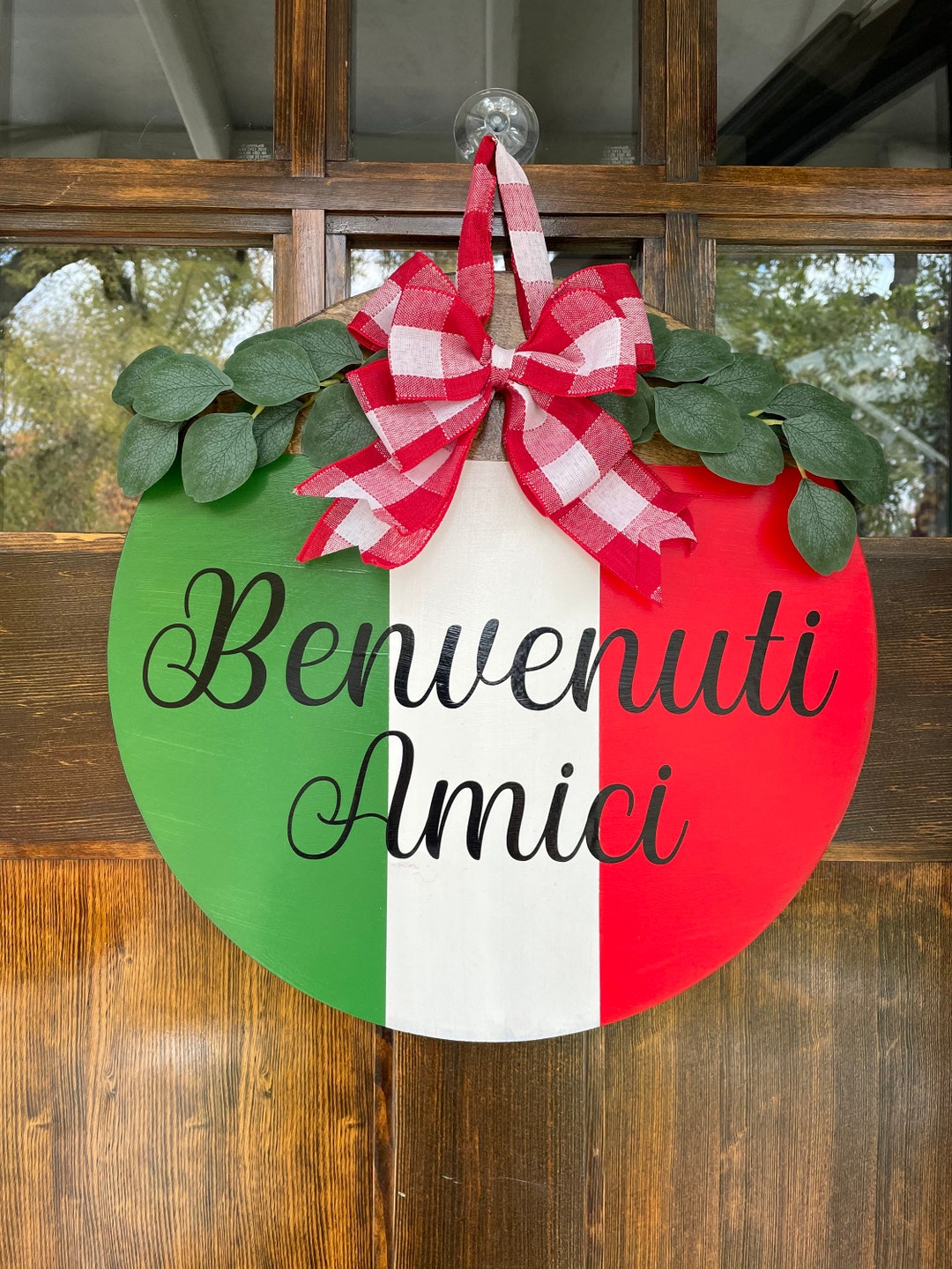 Italian, Friends, Italy, Door Hanger, Sign, Ethnic, Front Door, Door Sign, Wooden Sign