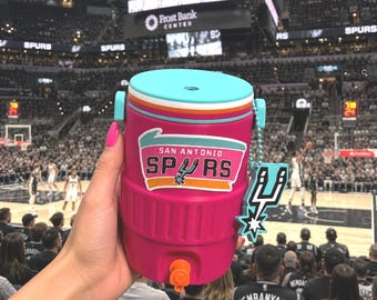 San Antonio Spurs 3D Printed Can Holder | Custom Sports Drink Accessory