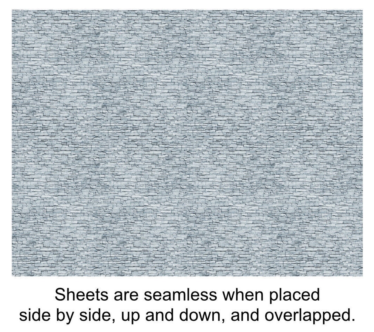 HO Scale Stone Model Train Scenery Sheets 5 Seamless 8.5x11 Etsy