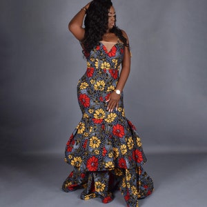 ADUNNI African Print Mummy And Me Gown Set image 7