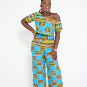 EFE 2 Piece Set One-shoulder Crop Top & Pant image 1