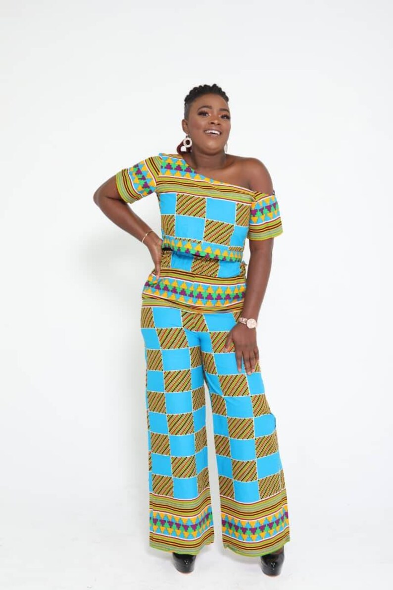 EFE 2 Piece Set One-shoulder Crop Top & Pant image 1