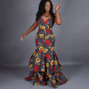 ADUNNI African Print Mummy And Me Gown Set image 6