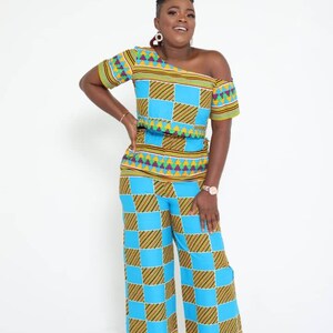 EFE 2 Piece Set One-shoulder Crop Top & Pant image 4