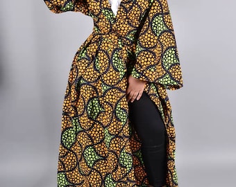 African Print Ngozi Kimono