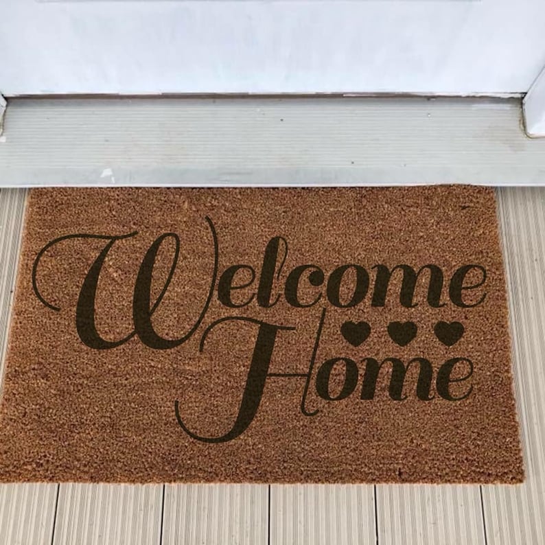 Personalized Customized Coir Door Mat Doormat Etsy