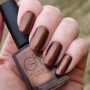 Cinnamon Brown Nail Polish Hand Mixed by GR8 Nails