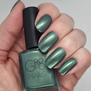 Forbidden Forest: Green Nail Polish Hand Mixed by GR8 Nails image 1