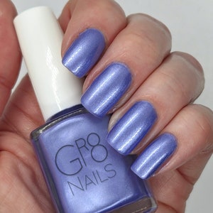 Rain Check: Periwinkle Blue/Violet Nail Polish Handmade by GR8 Nails