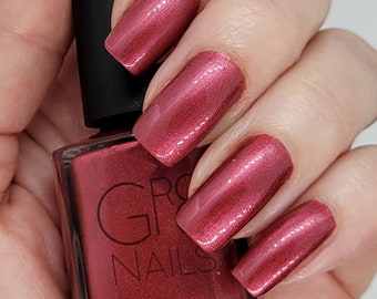 Autumn Red Nail Polish Handmade by Gr8 Nails