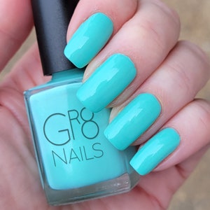 Mint to be: Mint Blue/Green Nail Polish Hand Mixed by Gr8 Nails