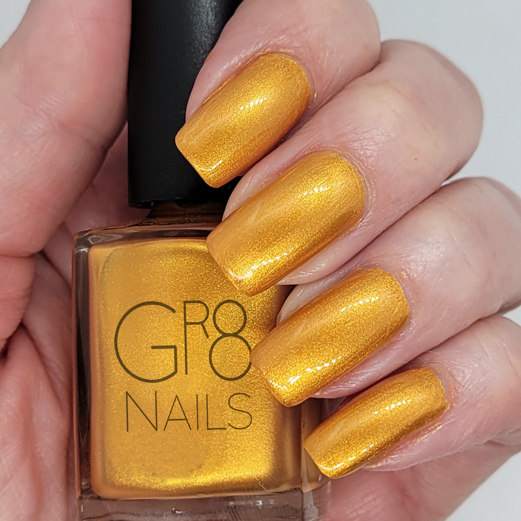 Marigold Metallic Golden Yellow Nail Polish Hand Mixed by Gr8 Etsy