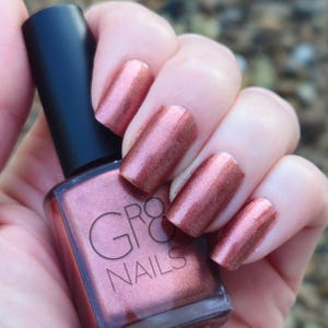 Autumn Vibes: Copper Color Nail Polish Handmade by GR8 Nails