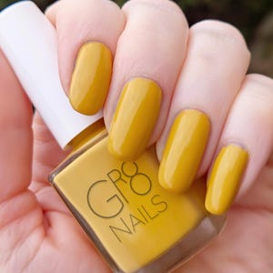 Mustard Seed: Yellow Nail Polish Handmade by Gr8 Nails