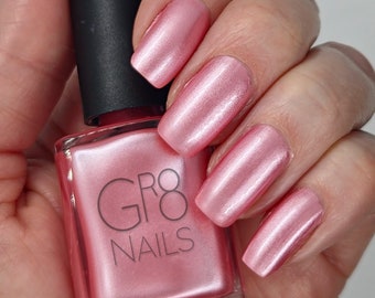 Princess Pink Nail Polish Hand Mixed by GR8 Nails