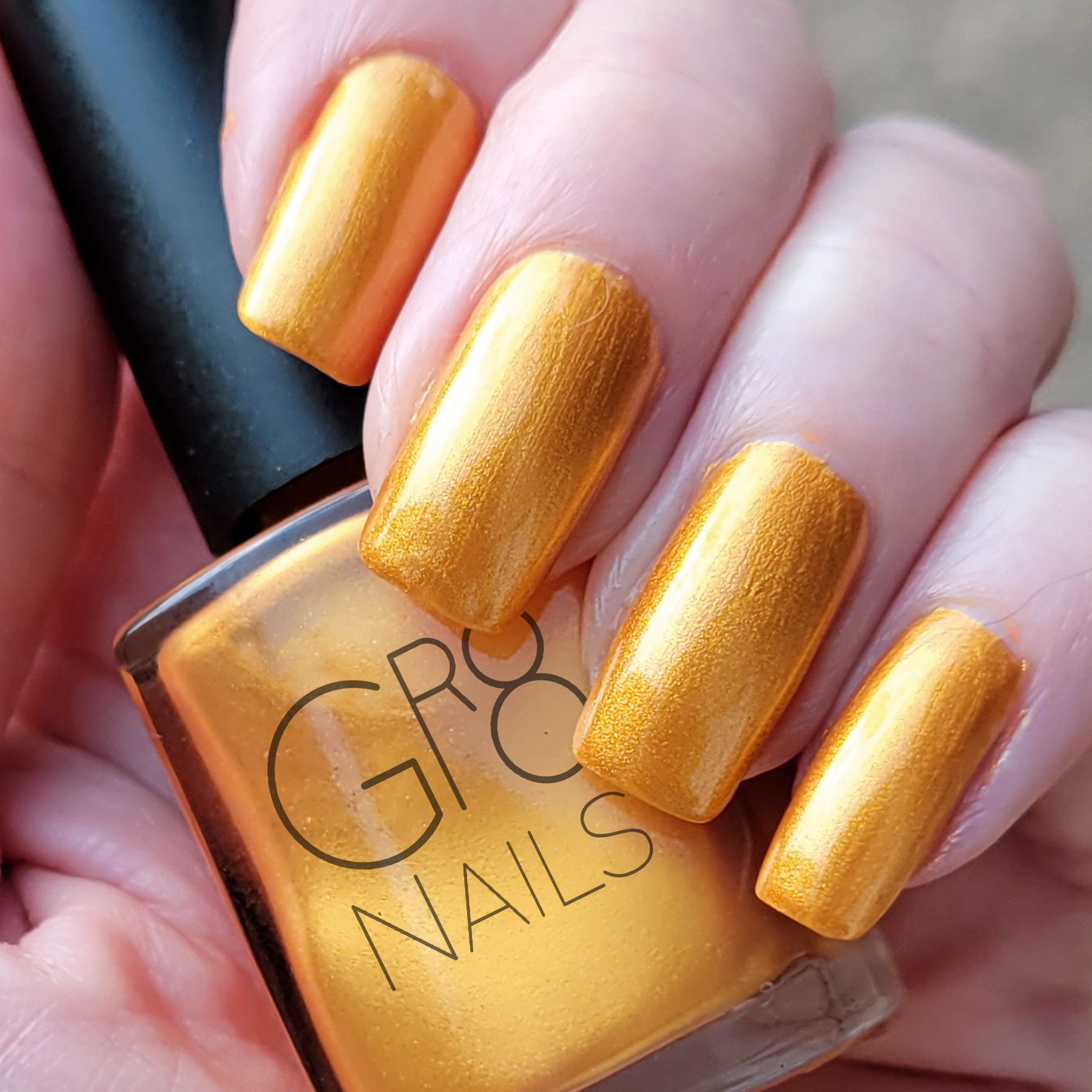 Marigold Metallic Golden Yellow Nail Polish Hand Mixed by Gr8 Etsy