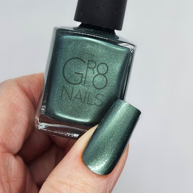 Forbidden Forest: Green Nail Polish Hand Mixed by GR8 Nails image 7