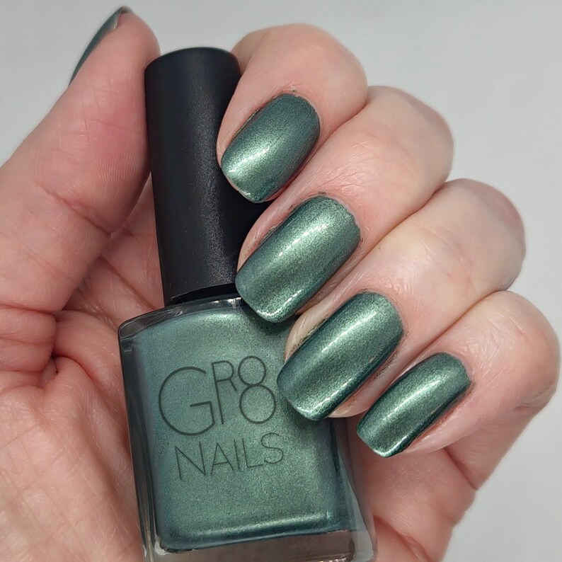 Forbidden Forest: Green Nail Polish Hand Mixed by GR8 Nails image 1