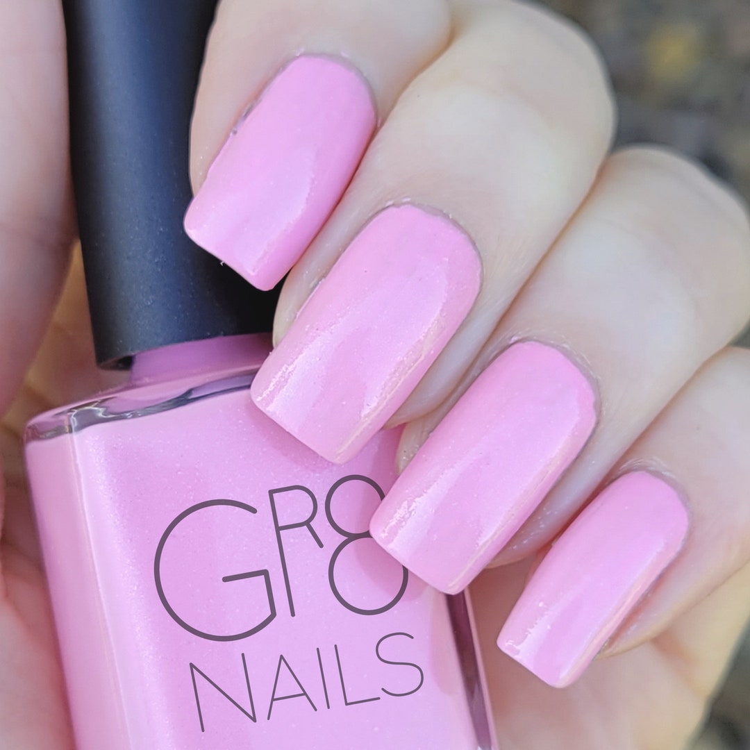 Bubble Gum Pink Nail Polish Handmade by GR8 Nails Etsy — free download