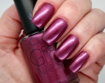 Black Cherry: Purple Red Nail Polish Handmade by GR8 Nails