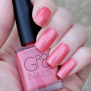 Tangy Taffy: Sheer Soft Pink Nail Polish Hand Mixed by GR8 Nails