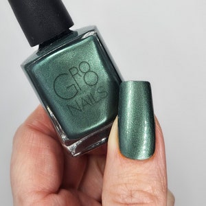 Forbidden Forest: Green Nail Polish Hand Mixed by GR8 Nails image 6